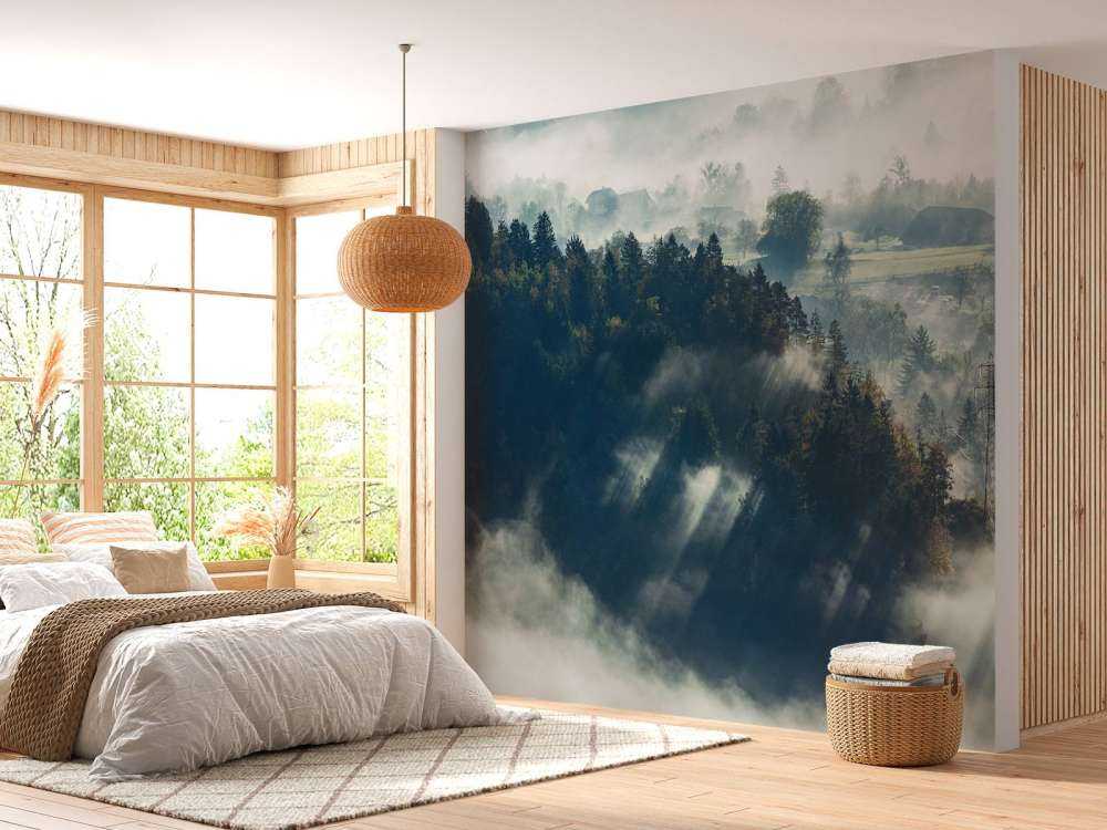 Nebelige Landschaft
