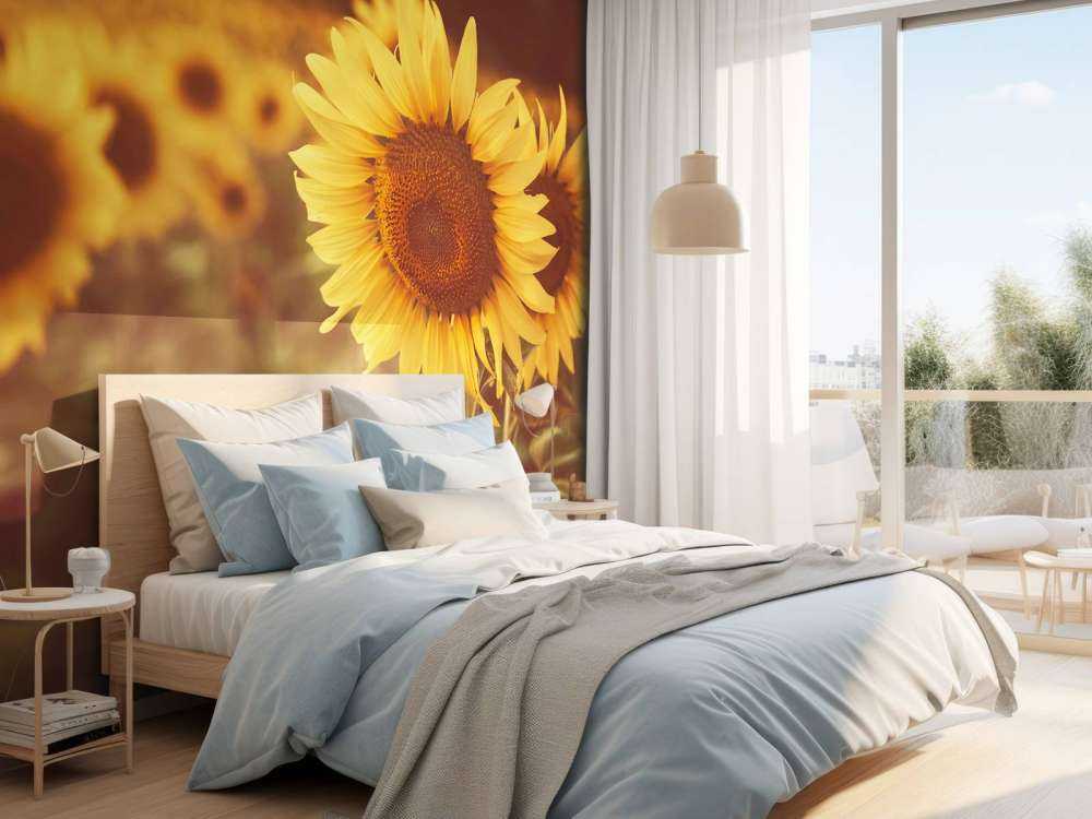 Sonnenblumen im Sonnenlicht