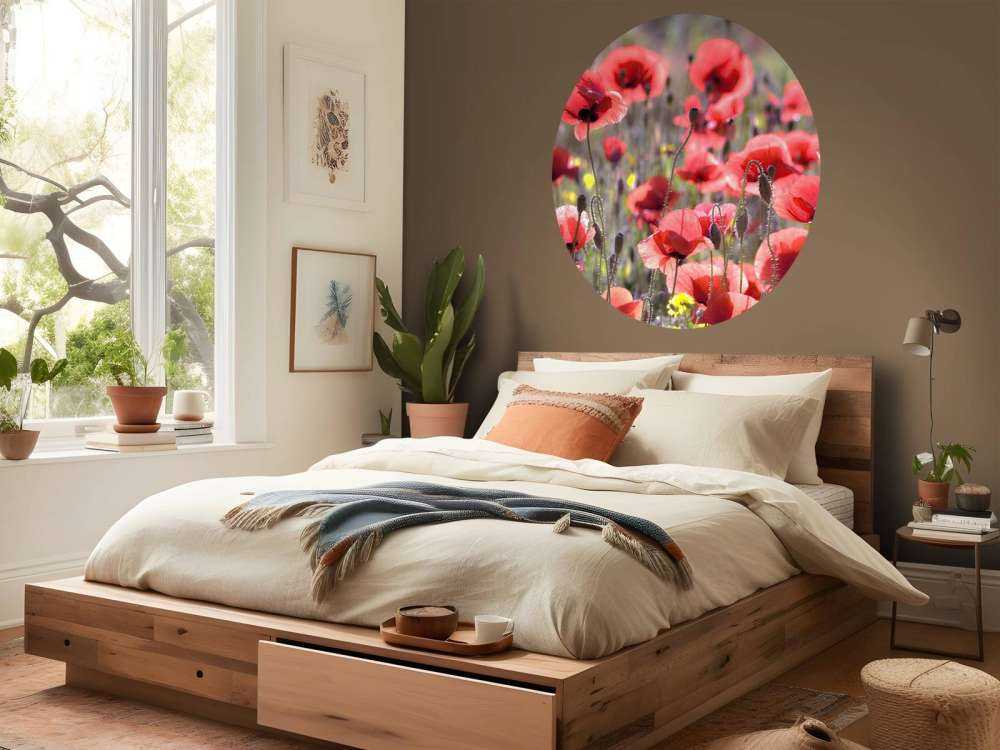 Mohn im Vintage-Look