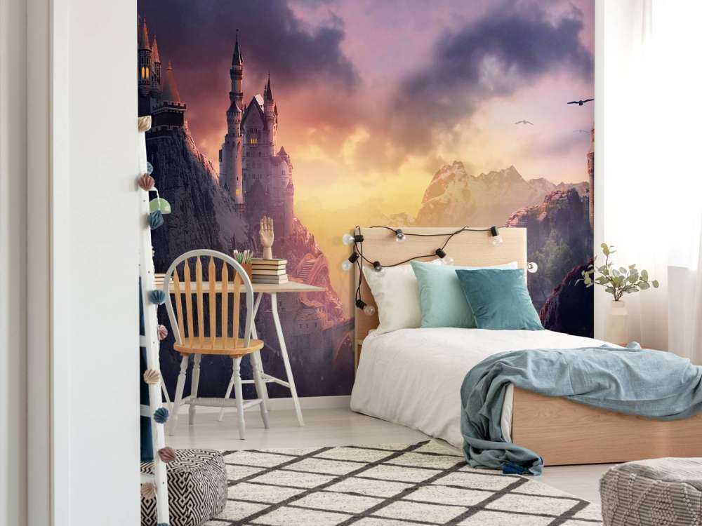 Schloss bei Sonnenuntergang