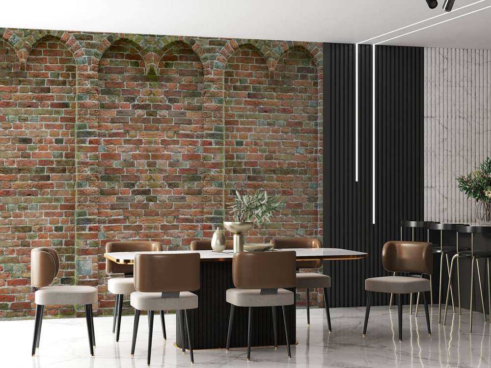 Alte Mauer mit Bögen