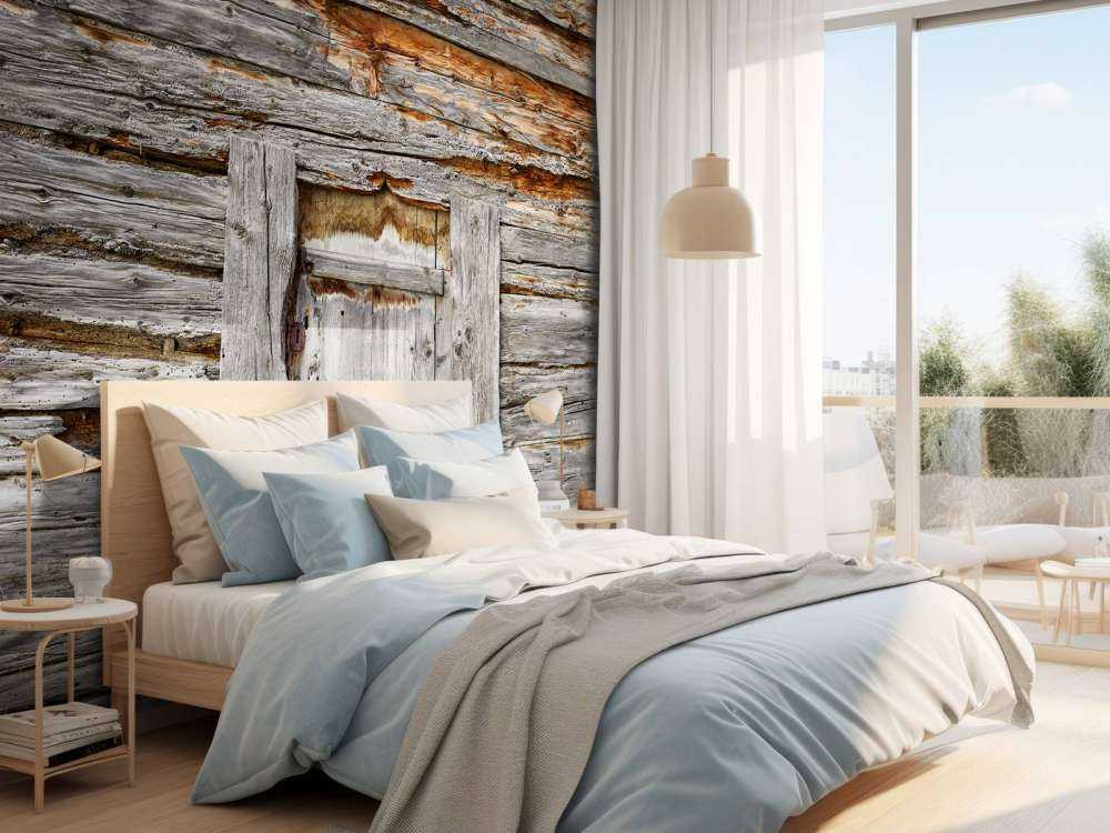 Altes Holz mit Tür