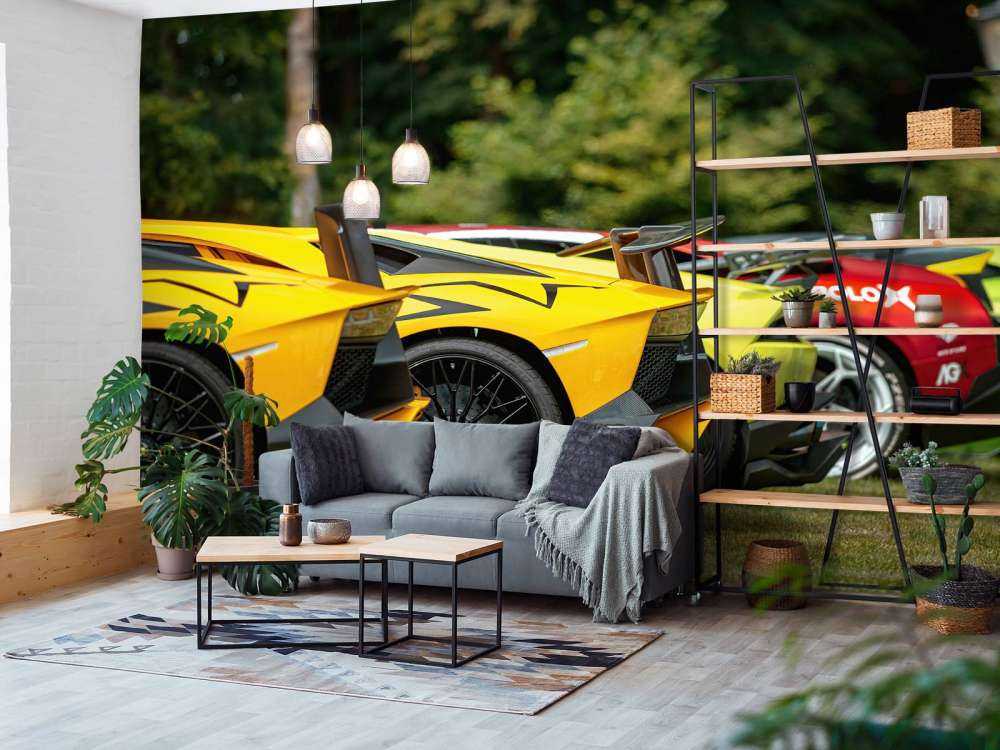 Supercar Sammlung in der Natur