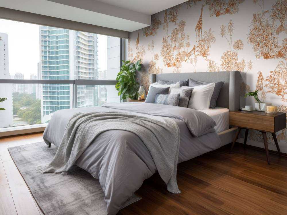 Geparden und Giraffe