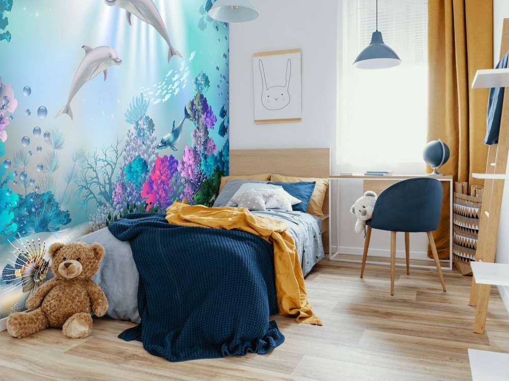 Unterwasserwelt mit Delfinen