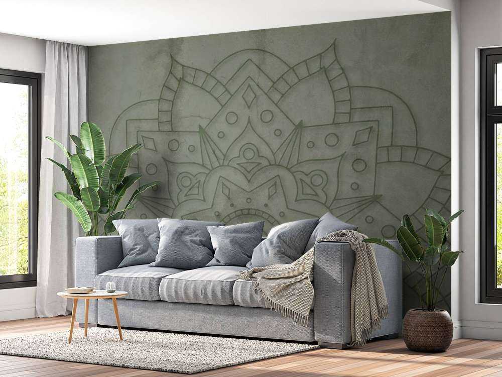 Verwittertes Grün Mandala