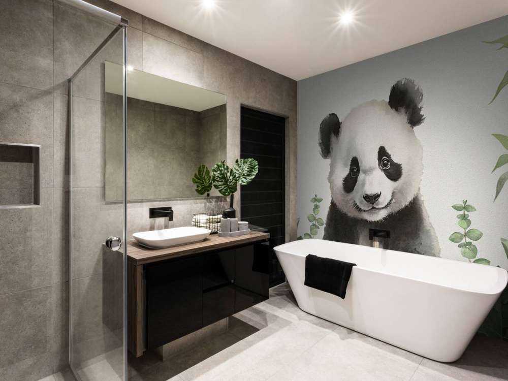 Kleiner Panda im Dschungel