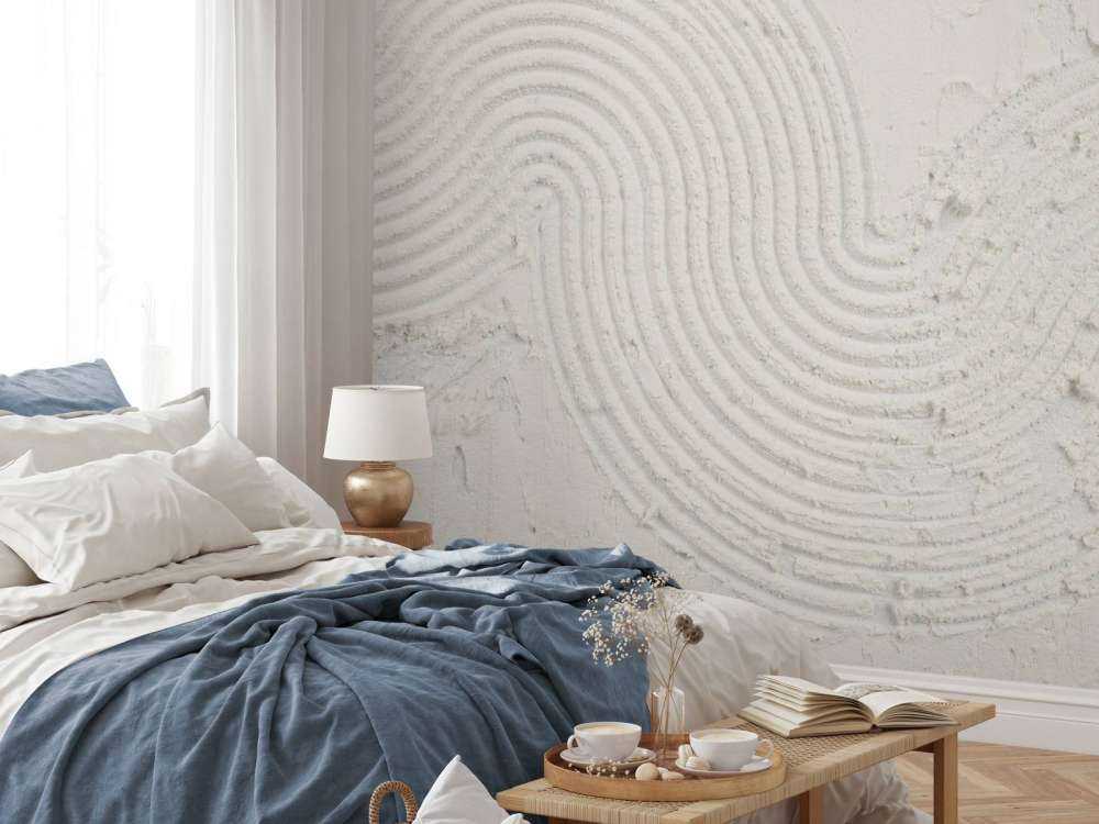 Texturkunst in Off-White
