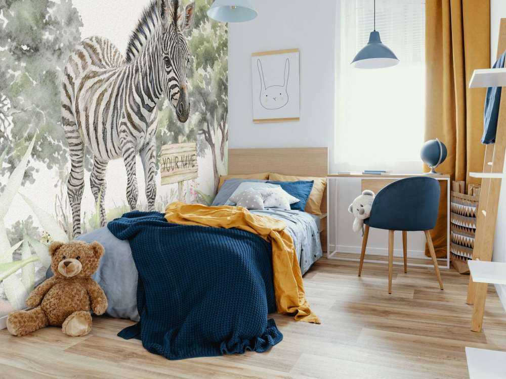 Junges Zebra in der Wildnis