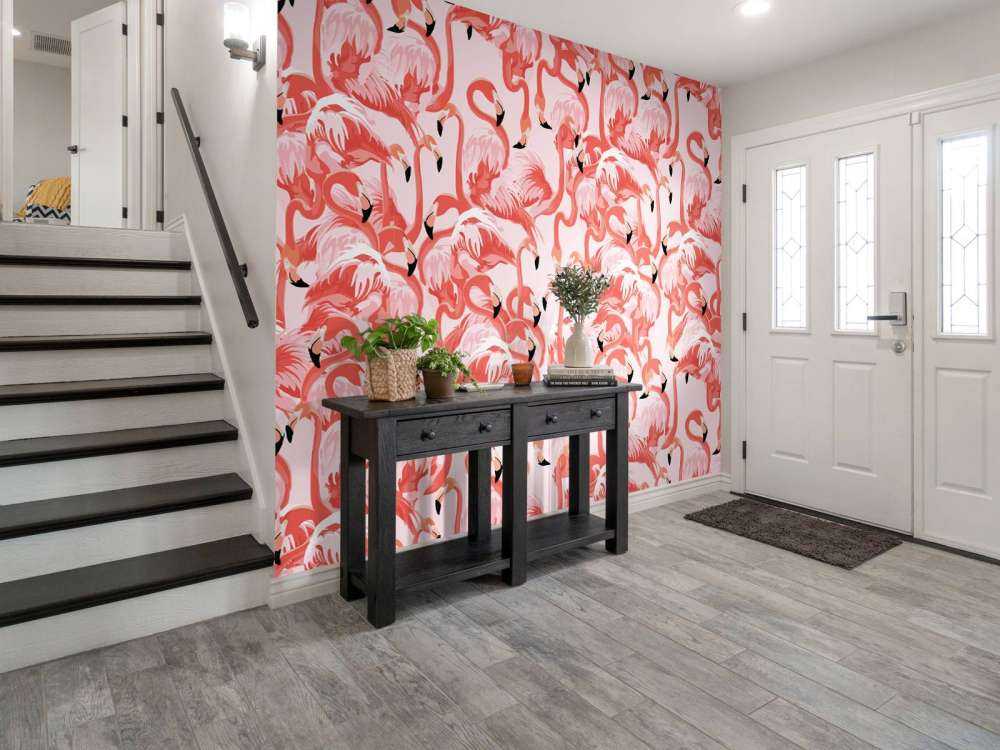 Exotische Flamingos