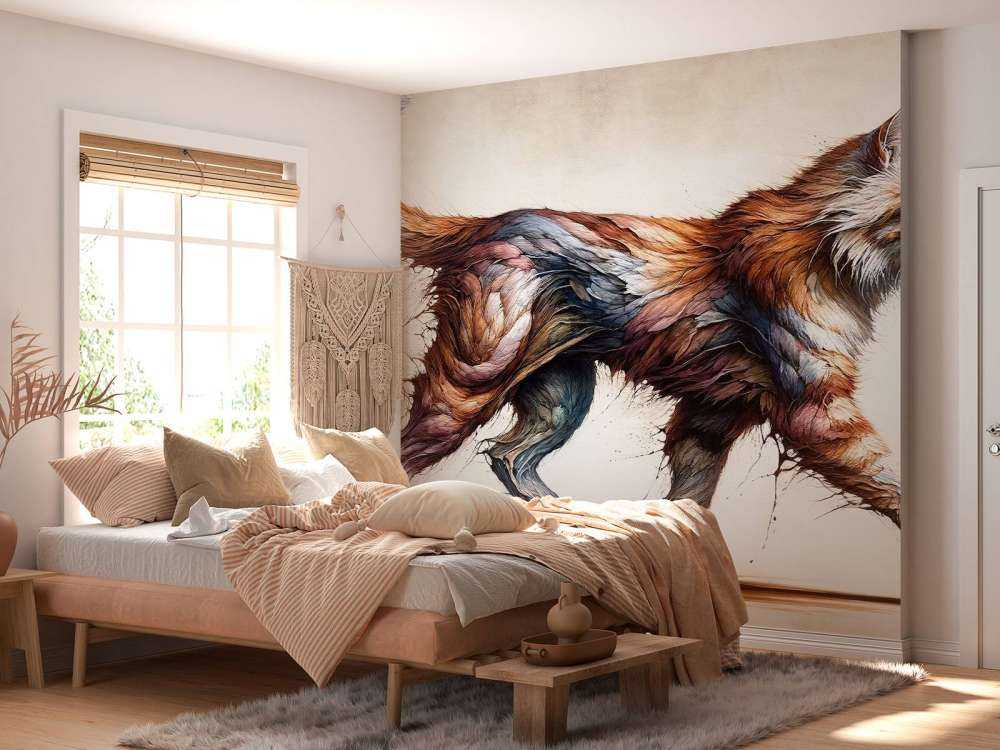 Kraftvolle Katze
