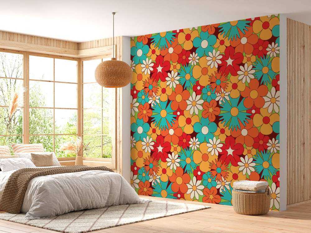 Blumen im Vintage Stil