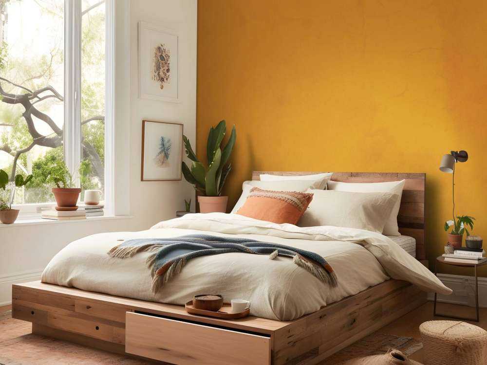 Orangefarbener Beton