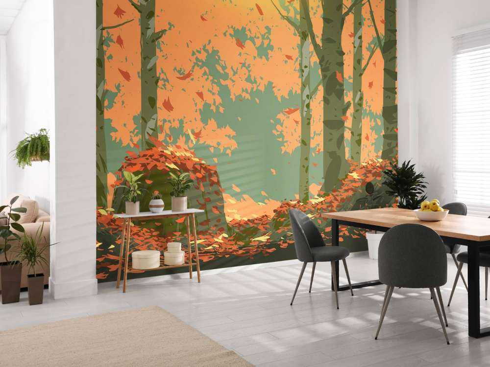 Herbst Wald Illustration