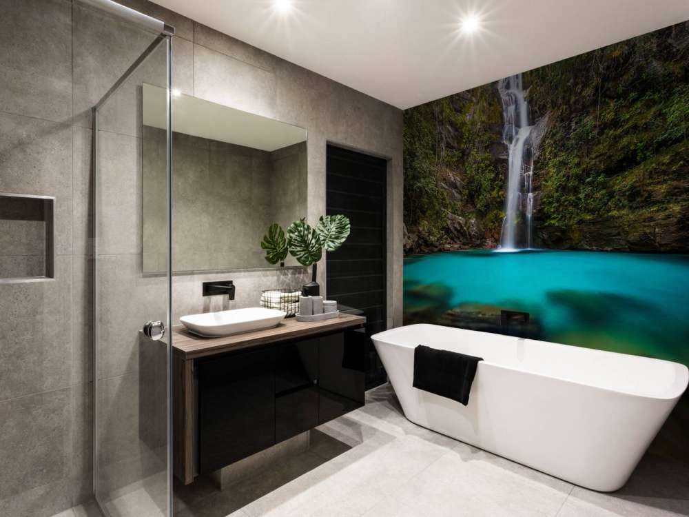 Türkisfarbener Wasserfall