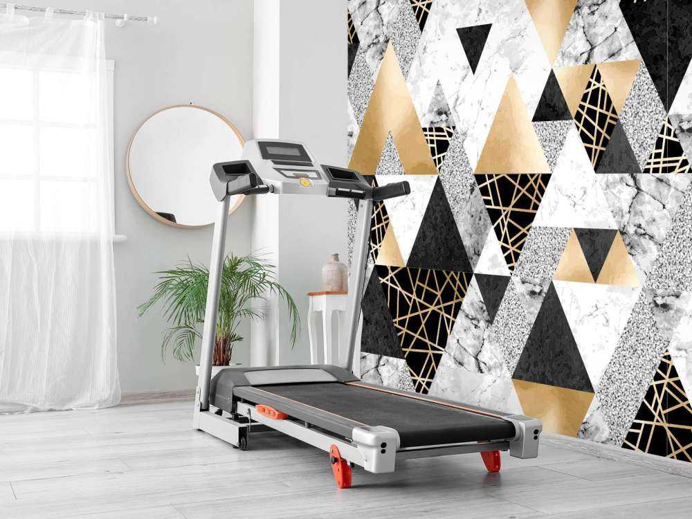 Marmor-Dreiecke mit Gold
