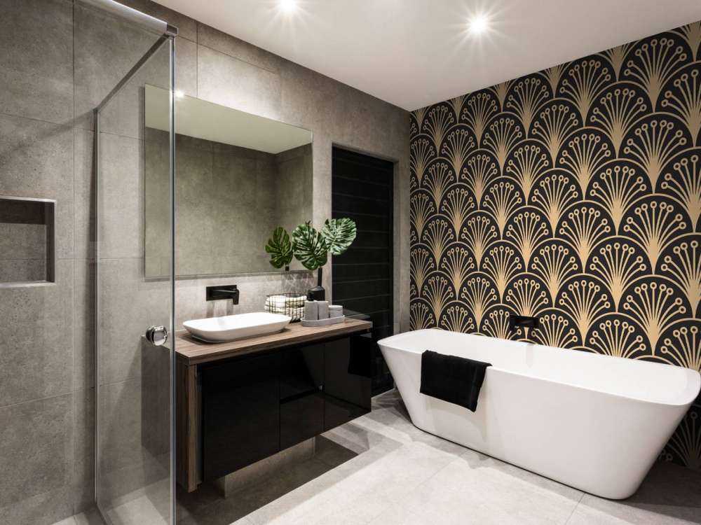 Gold Art Deco Blumen