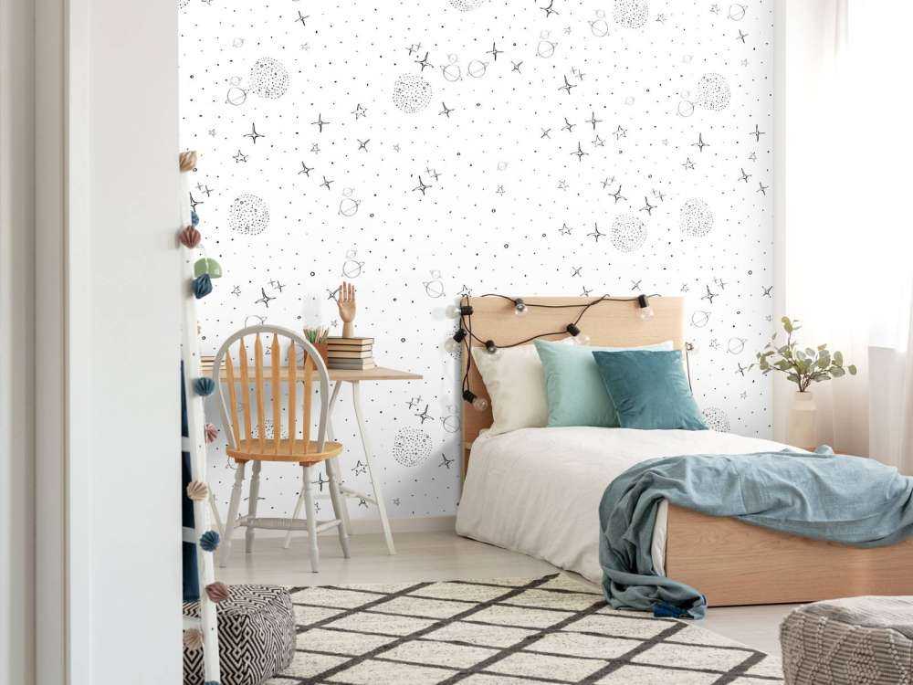 Leermuster schwarz-weiß