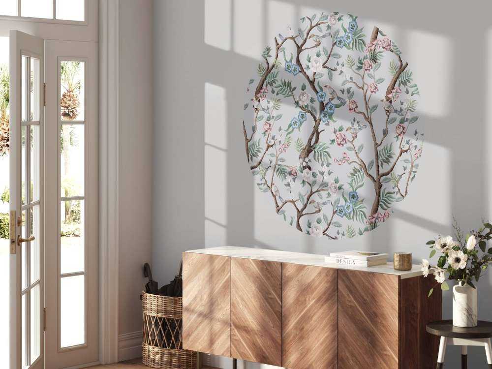 Florales Muster, pastellfarben