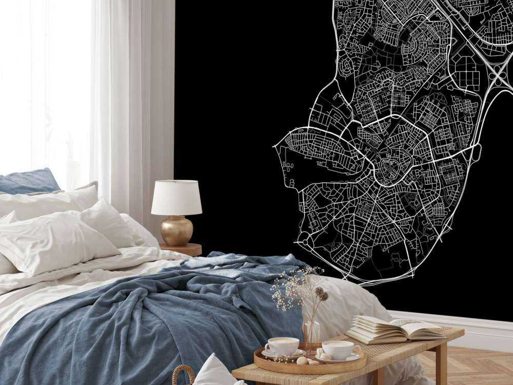 Karte von Amersfoort, schwarz