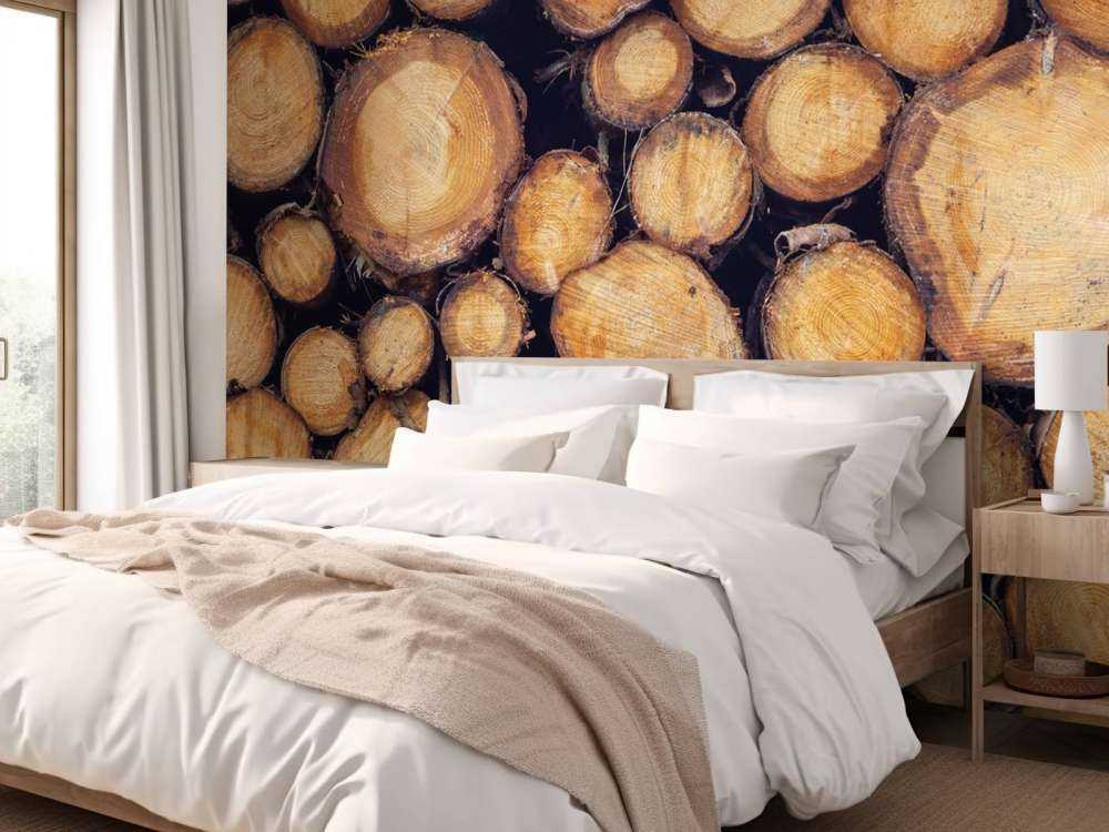 Gehacktes Holz