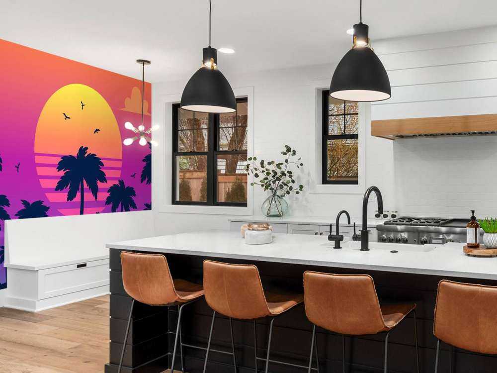 Illustration eines Sonnenuntergangs