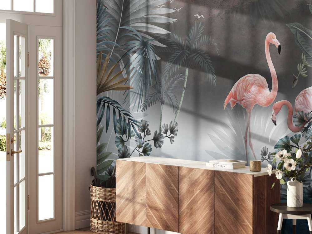 Flamingos bei Nacht