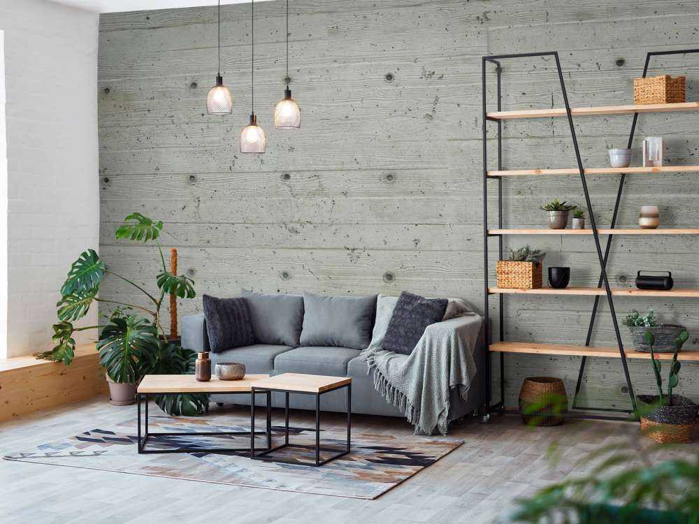 Beton mit Holzoptik