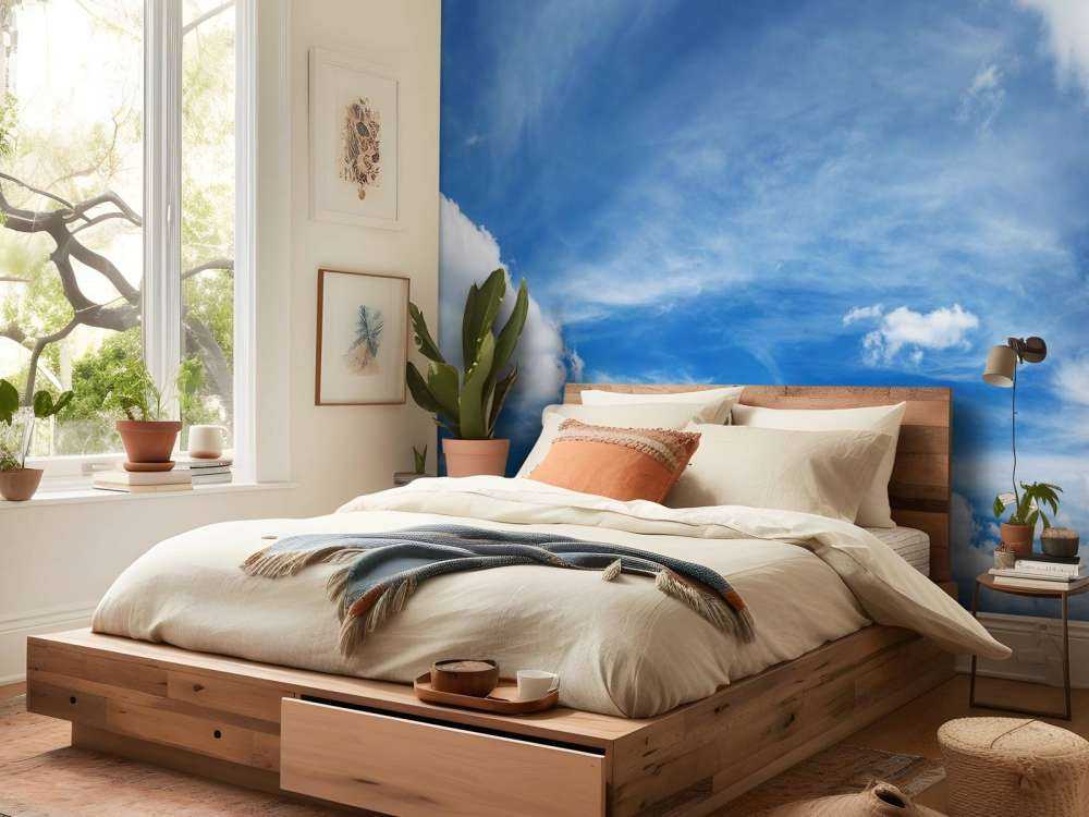 Blauer Himmel mit Wolken