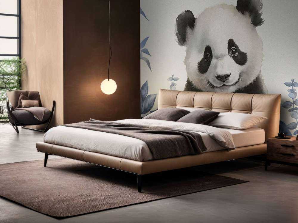 Kleiner Panda im Dschungel blau