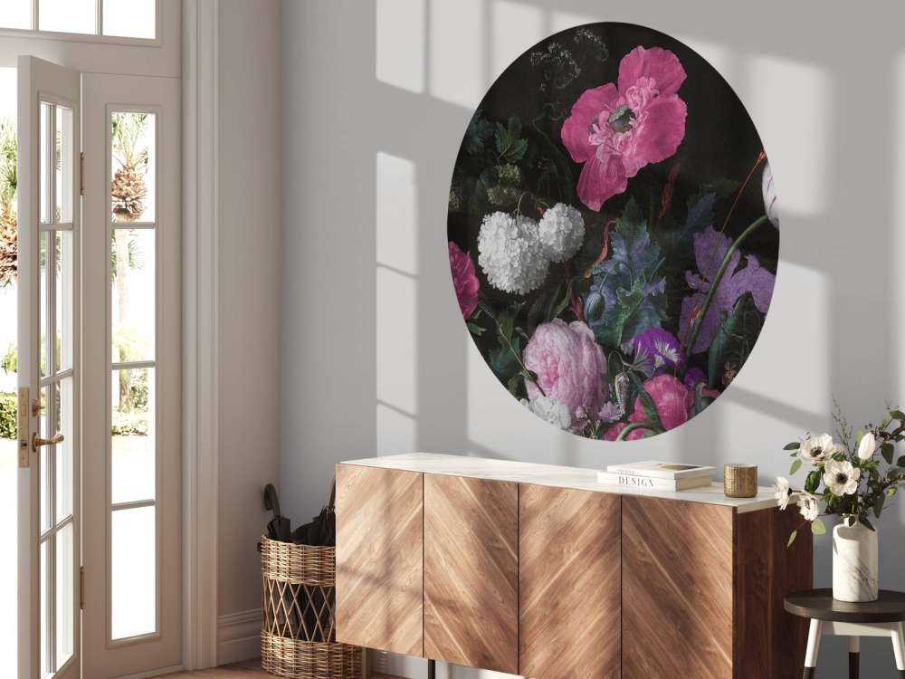 Barockblumen-Stillleben - stimmungsvolles Rosa