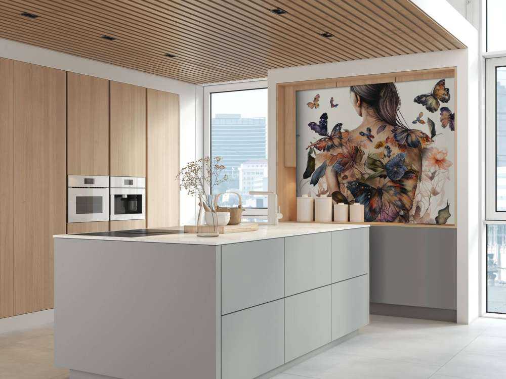 Watercolor Butterfly Woman Body #4