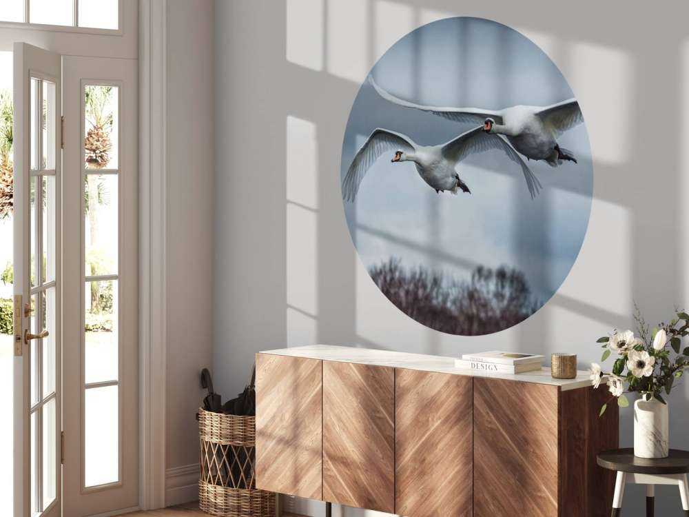 Fliegende Schwäne