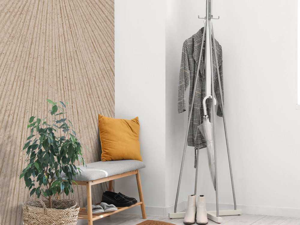 Struktur mit Linien in beige-braun