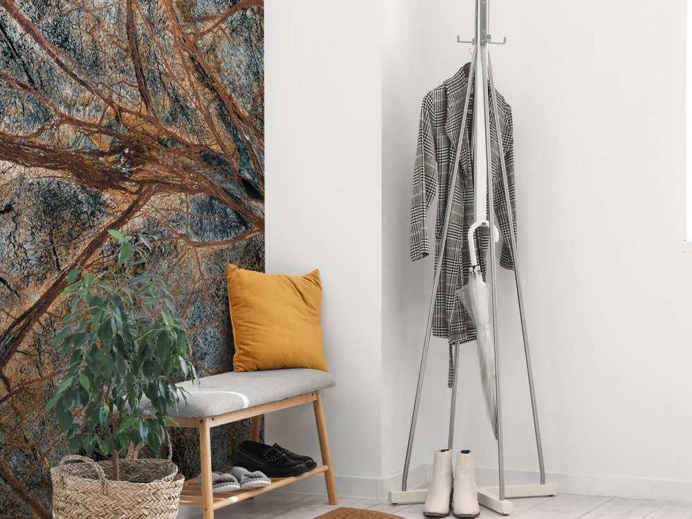 Grauer Marmor mit detaillierter Aderstruktur