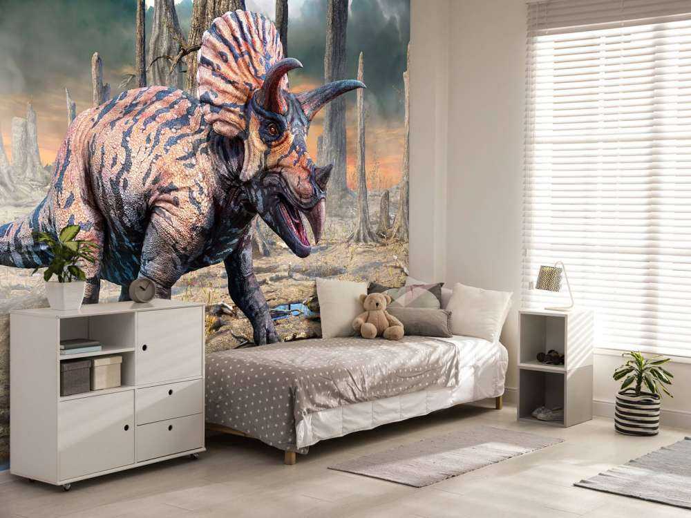 Torosaurus in einer verlassenen Gegend