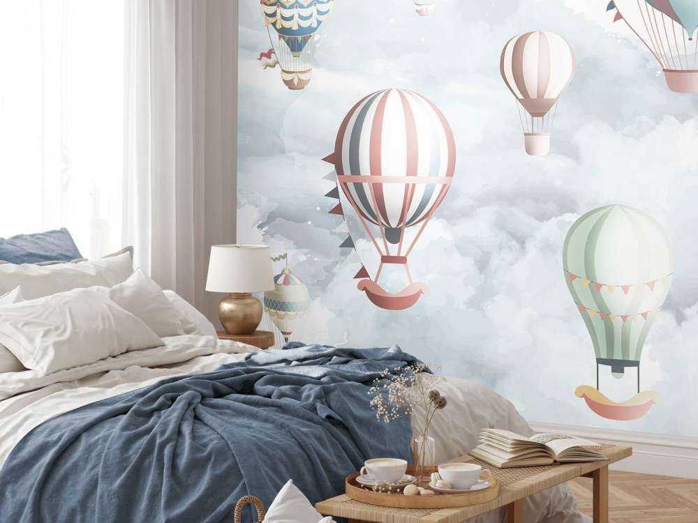 In den blauen Wolken