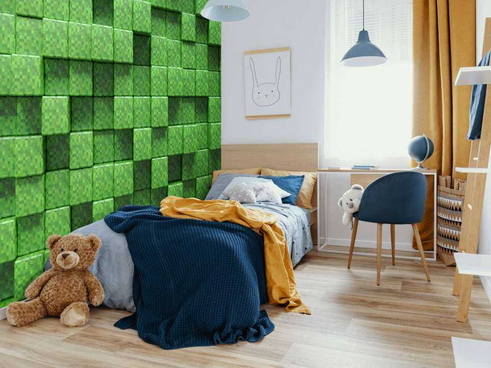 3D Minecraft Gras