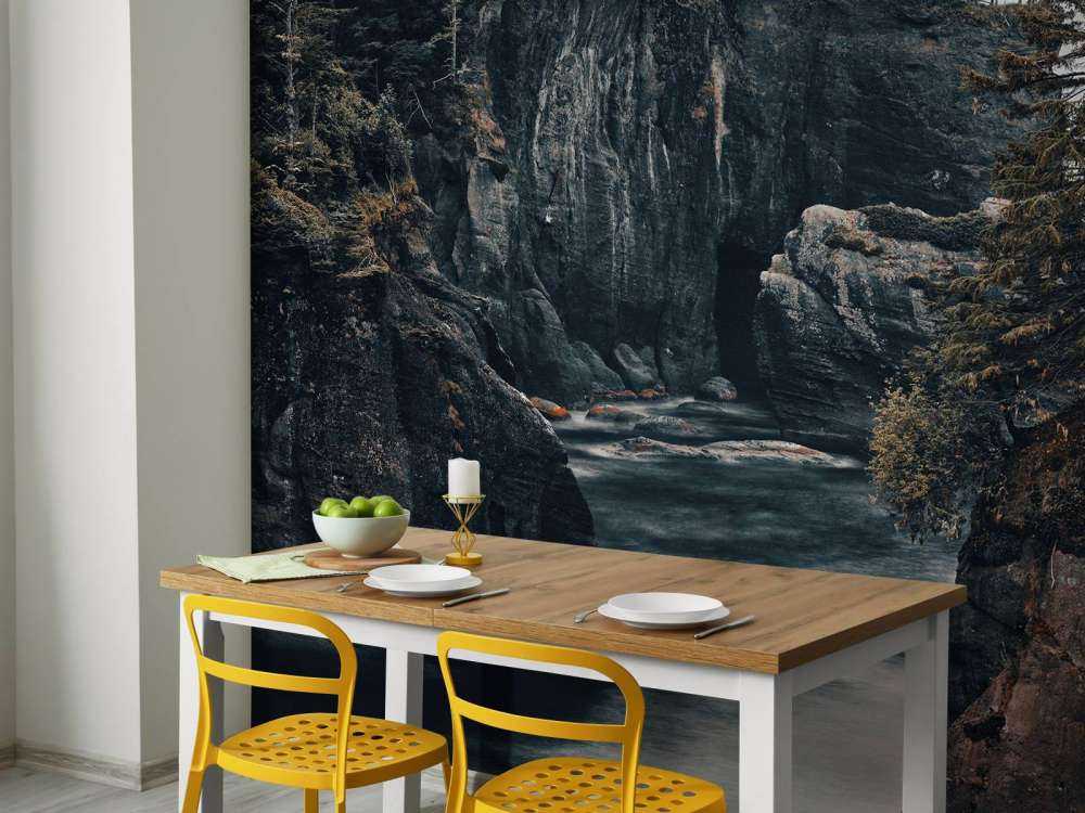 Raue Natur an der Küste