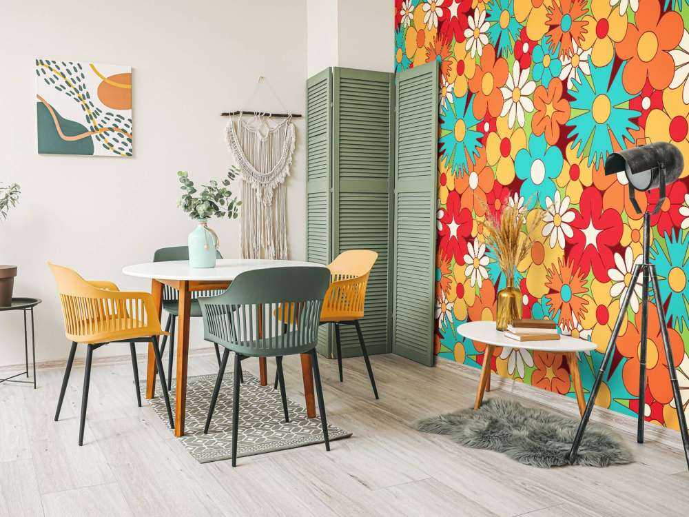 Blumen im Vintage Stil