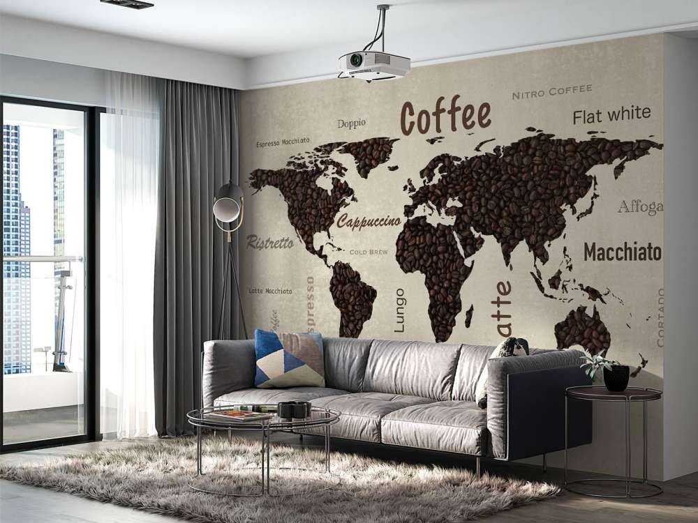 Weltkarte Kaffee