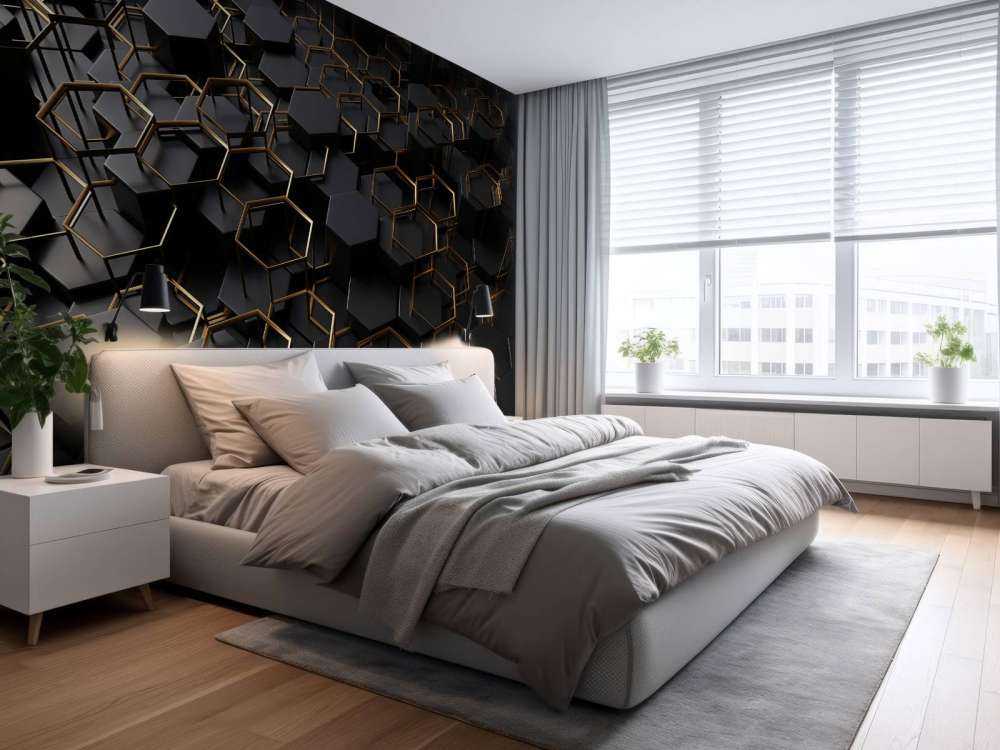 Verschnörkelte Sechsecke