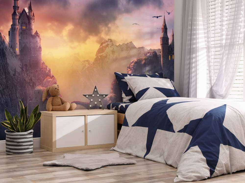 Schloss bei Sonnenuntergang