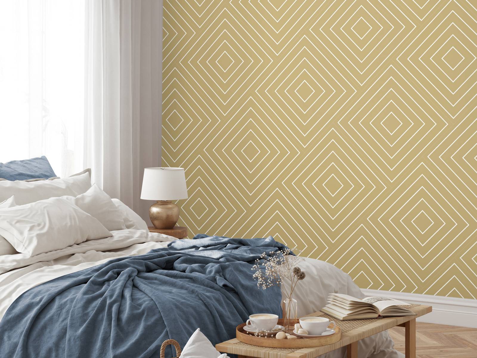 Chevron-Muster, gold