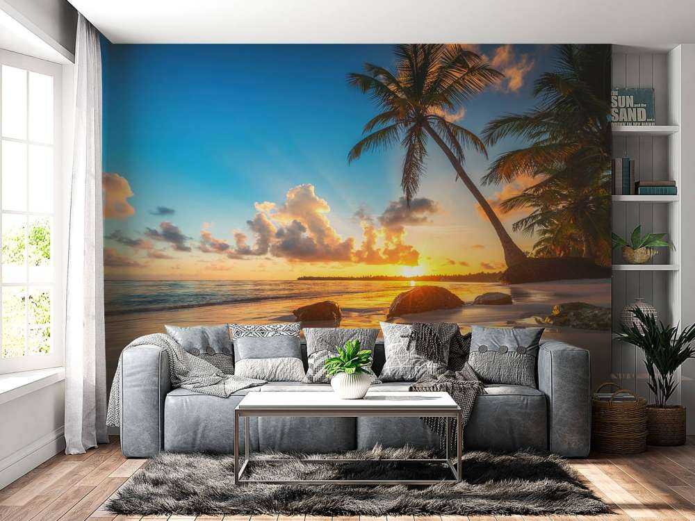 Palmen bei Sonnenuntergang