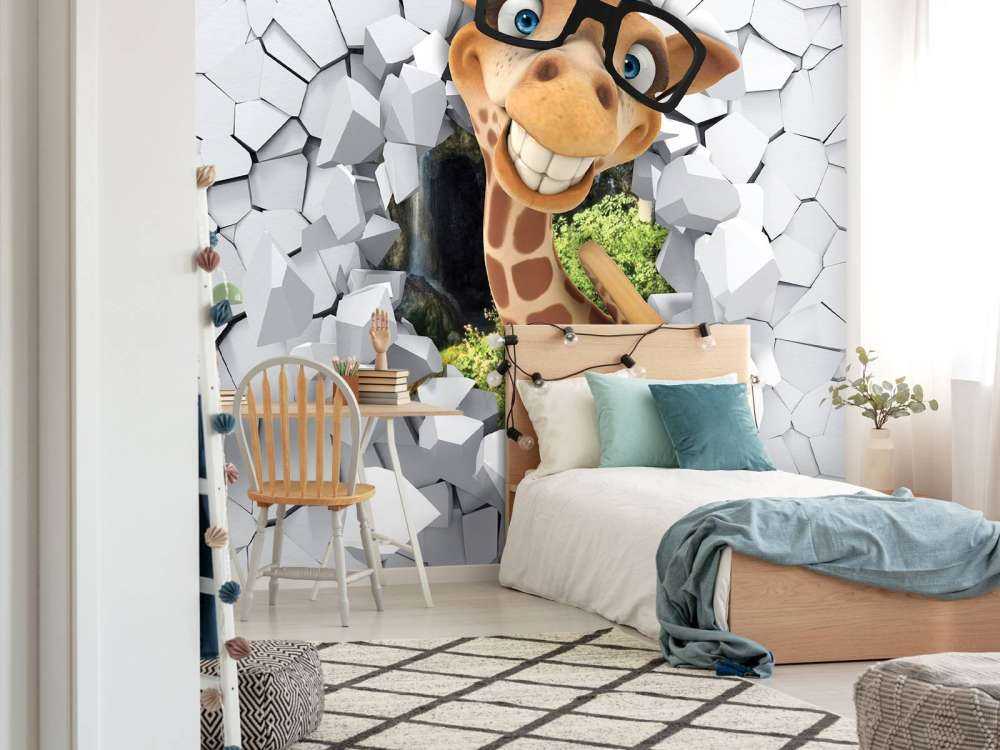 Lustige Giraffe