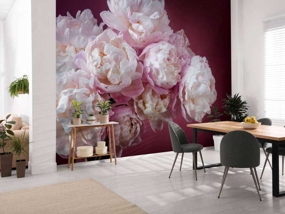 Strauß rosa Pfingstrosen