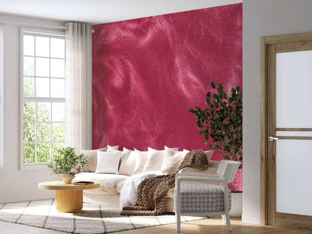 Rosa Glitzerpartikel