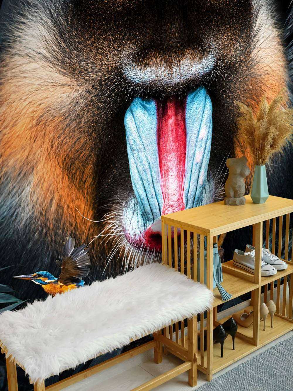 Mandrill Porträt