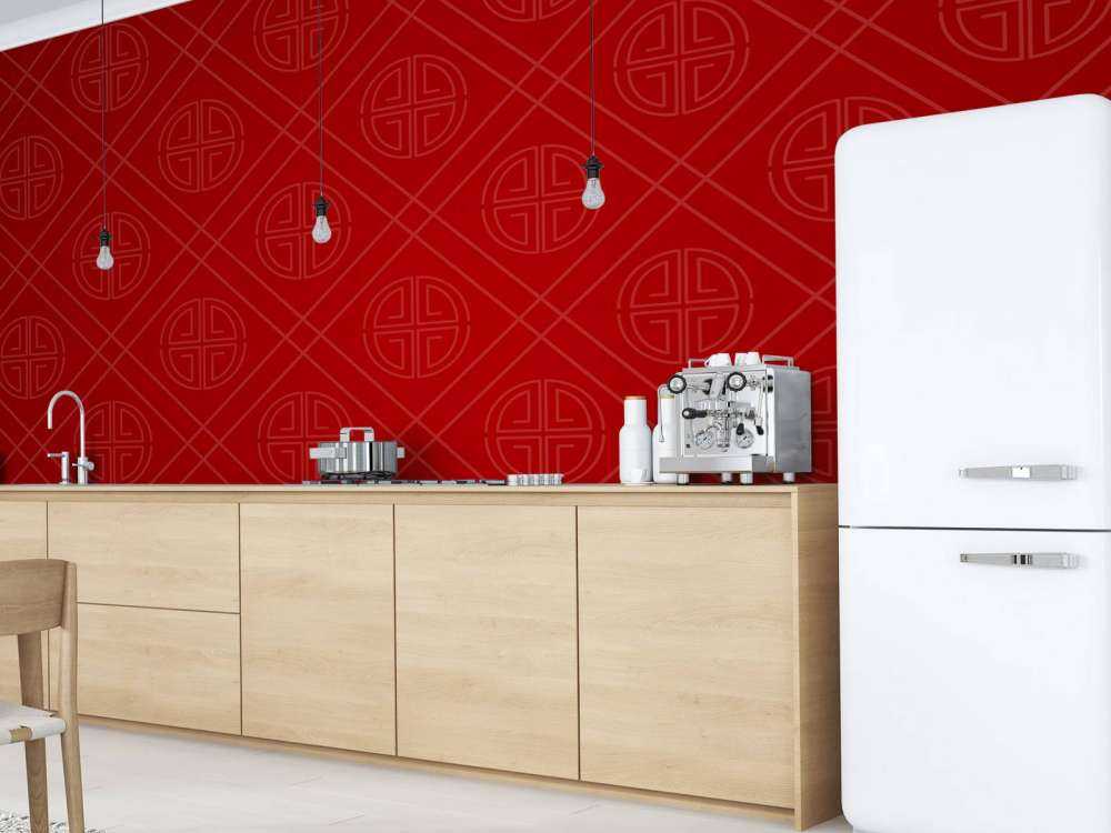 Rotes chinesisches Muster
